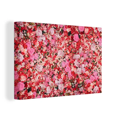 Obrázok produktu pre OneMillionCanvasses® - Maľba na plátne - Obraz na plátne Nástenná maľba na plátne - Kvety - Farby - Ruže - 150x100cm - Fotografia na plátne - maľba na