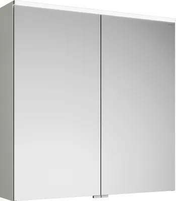 Image de Armoires de toilette burgbad Eqio avec éclairage LED à poser, 2 portes, 800x800x170mm, SPGS080F2009