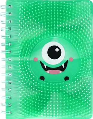 Image de Siliconen Notitieboek met Stekeltjes en Monstertje, A5