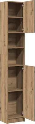 Immagine prodotto di Mobiletto da bagno artigianale in rovere 32x25,5x190 cm