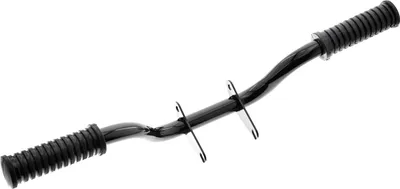 Produktbild von Fußrastenträger, schwarz PPB, mit Fußrastengummis, moderne Form
