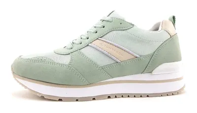 Produktbild von Tom Tailor  Damenschuhe Schnürschuhe Sportive Sneaker Grün Freizeit, Schuhgröße:39 EU
