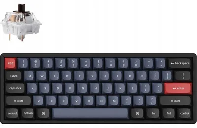 Image de Clavier sans fil Keychron K12P-H3 Mécanique RGB Noir Bleu