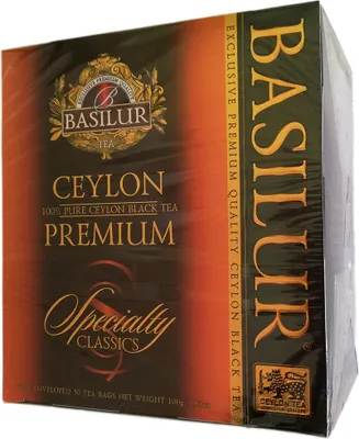 Produktbild von Basilur-Klassischer Schwarztee aus Ceylon, 50 x 2 g Außergewöhnlich aromatisc