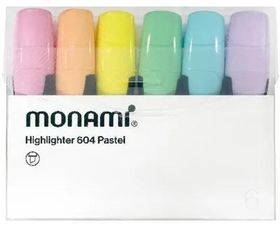 Immagine prodotto di Zakreślacz Monami pastelowy 6 kolorów 604
