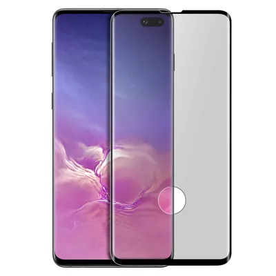 Immagine prodotto di Protezione dello schermo in vetro premium per Samsung Galaxy S10 Plus - Bordo nero