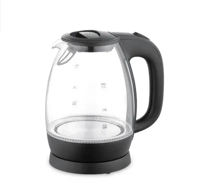 Zdjęcie produktu dla Czajnik elektryczny szklany 2200W MR-063-BLACK MAESTRO