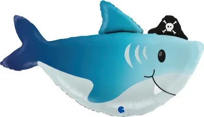 Produktbild von Shape Folienballon "Hai" | 74 cm