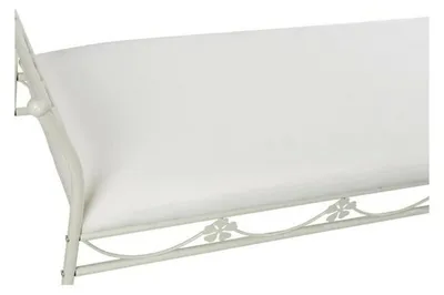 Obrázok produktu pre Kovová lavica s operadlom (114 x 36 x 66 cm)