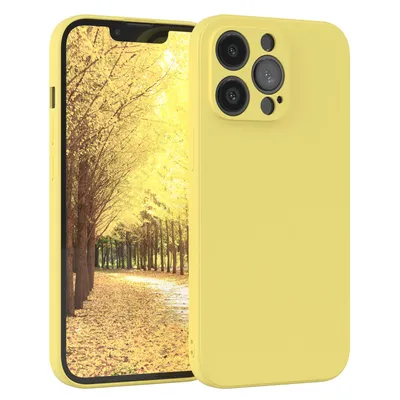 Produktbild von EAZY CASE - TPU Hülle für Apple iPhone 13 Pro, TPU Case stoßfeste Handyhülle, weiches Cover mit Kameraschutz, Silikonhülle in Gelb