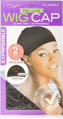 Produktbild von Wig Cap (2pcs, 2 Stück) (Black, Schwarz)