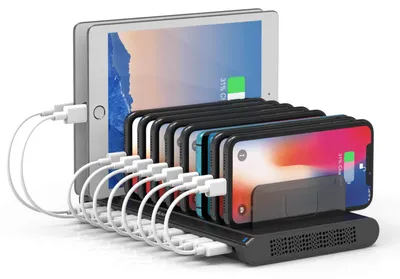 Obrázek produktu pro Nabíjecí stanice pro více zařízení, 60 W, 10 portů USB typu A