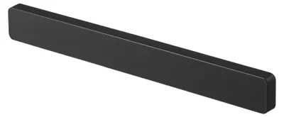 Immagine prodotto di Yamazaki 5202 TOWER: Portacoltelli magnetico, nero, realizzato in resina ABS/magneti/silicone, design minimalista, dimensioni 1,7 x 35 x 4 cm