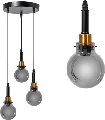 Produktbild von tooLight Hängelampe APP1125-3CP BLACK GOLD