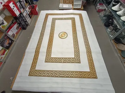 Produktbild von Teppich im klassischen Griechischen Design Waschmaschinengeeignet, 260x180 cm
