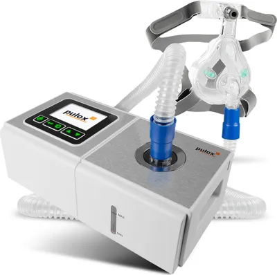 Produktbild von Pulox ACP-25 - Auto CPAP Gerät inkl. Gesichtsmaske Gr. M - Schlafapnoe-Therapiegerät - Weiß