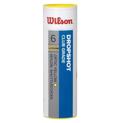 Produktbild von Wilson Dropshot Shuttlecocks 6 Yellow 6 Badminton-Federball