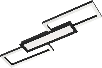 Zdjęcie produktu dla Eglo 99792 MONIROTE lampa sufitowa LED 37W 780x260mm Czarny Biały Zdalne sterowanie Możliwość ściemniania barwy światła