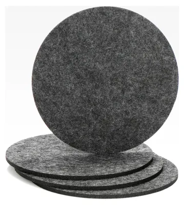Produktbild von Filzuntersetzer - Tischschoner aus robustem Filz - Unterlage für Töpfe, Gläser, Schüsseln und Vasen - runde Schutzmatte für Tisch und Möbel Ø 20 cm