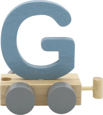 Produktbild von Charl's Toys Buchstabe Zug G Blau | Buchstaben