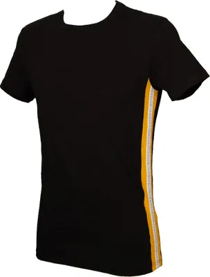 Produktbild von BIKKEMBERGS Herren T-Shirt Kurzarm Rundhalsausschnitt Artikel VBKT05126 TAPE T-SHIRT, S, Cotone 94%,Elasthan 6%