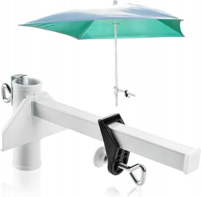 Produktbild von Metall Balkon-Sonnenschirmhalterung, Ständer, Weiß
