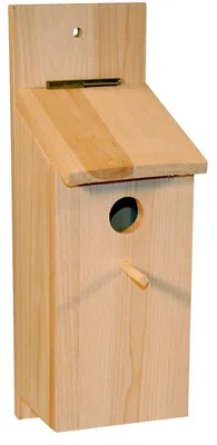 Produktbild von Nistkasten Bausatz Vogelhaus Nistkasten - Holz - 32 mm Einflugloch - Klappbarer Deckel