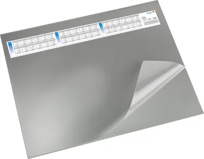 Zdjęcie produktu dla Runner 44653 Podkładka do pisania DURELLA DS - z pełnym widokiem, kalendarz, 65 x 52 cm, szara