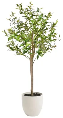 Immagine prodotto di Albero di ulivo artificiale, altezza 120 cm, con vaso
