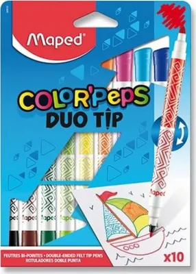 Zdjęcie produktu dla Maped 849010, 10 kol., Wielobarwny, Końcówka pociskowa, Wielobarwny, Blister