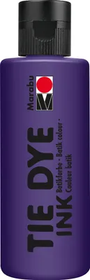 A bottle of Marabu Tie Dye Ink in the color Plum.