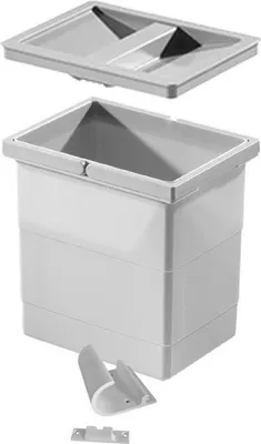 Image de Hailo Seau intérieur 1107285 ReadyBin 6,5 L 226x174x200mm support mural inclus