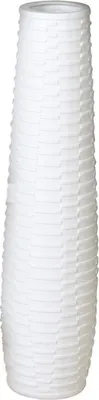 Image de Vase-Catania-Céramique blanc, hauteur 75/ diamètre 18cm, 1 pièce