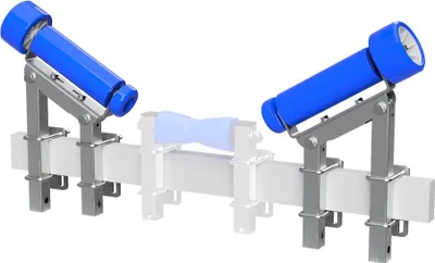 Image de Aide au centrage dispositif de centrage aide à la mise à l'eau remorque pour bateau aide au chargement polyuréthane SUPROD ZENRO-370-TPU, 370 mm, bleu