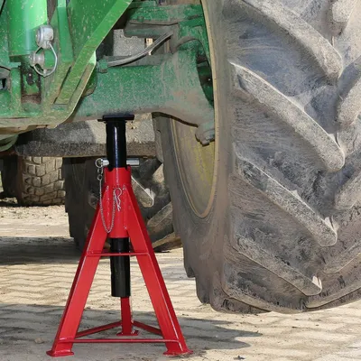Productafbeelding van JJ® steunbok van gelegeerd staal, 16.000 kg, in hoogte verstelbaar van 670-1.020 mm