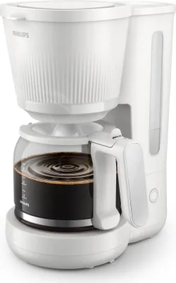 Zdjęcie produktu dla Philips Ekspres przelewowy z serii 3000, Przelewowy ekspres do kawy, 1,38 l, Kawa mielona, 1080 W, Biały