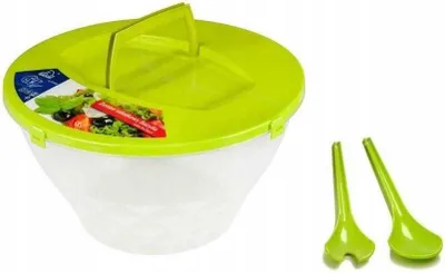 Image de Set de salade au basilic (couvercle vert)