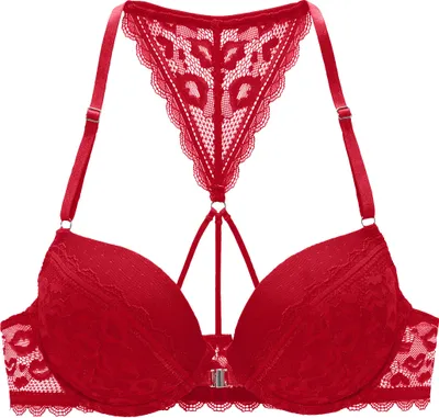 Produktbild von VIVANCE Push-up-BH rot Größe 70 Cup A