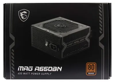 Produktbild von MSI MAG A650BN 650 Watt ATX 80+ Bronze Netzteil 120mm Lüfter