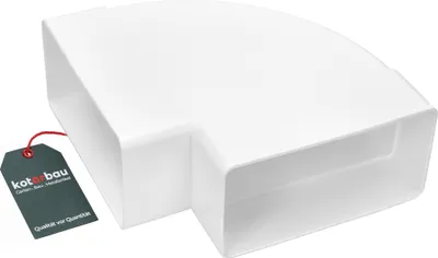 Immagine prodotto di Pezzo di deviazione KOTARBAU® 120x60 mm Curva orizzontale a 90° del condotto Connettore angolare del condotto
