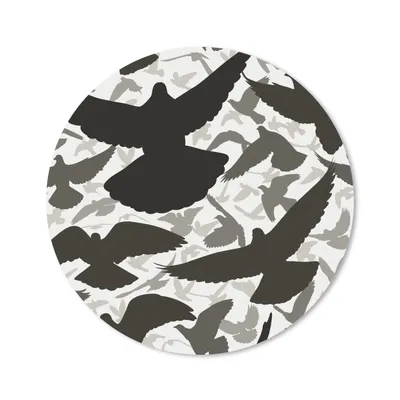 Produktbild von MuchoWow® Mauspad Mousepad Taube - Fliegen - Vögel 30x30 cm - Mousepads - Maus Mat - Pad - Mausunterlage - Tischunterlage - Schreibtischmatten
