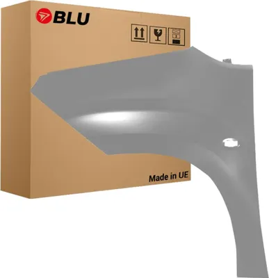 Image de BLU Aile Compatible avec Peugeot Partner III 3 EZR Gauche Grau Gris Aluminium | 2018-2023 | Avant | Peint| Prêt à Monter | Acier
