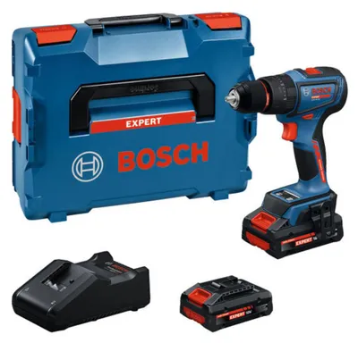 Immagine prodotto di Trapano a percussione a batteria Bosch EXSB18V-90, 2 x EXBA18V-40, L-BOXX 136