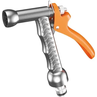 Productafbeelding van Claber® Premium, verchroomde metalen spuitpistool voor tuinirrigatie