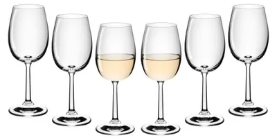 Weißweingläser Set 6er – 280 ml Kristall, spülmaschinenfest