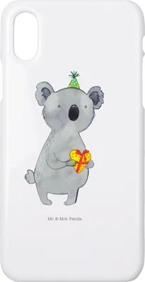 Produktbild von Mr. & Mrs. Panda Iphone 10 Handyhülle Koala Geschenk - Weiß - Geburtstag, Handy, Hülle, Cover, Party, X