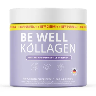 Produktbild von Be Well Kollagen Pulver | Schönheit beginnt von innen | natürliche Zutaten | 300g