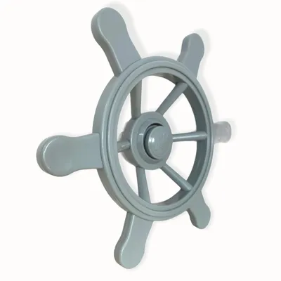 Produktbild von Piratenlenkrad grau 34 cm aus HDPE für Spielturm & Kletterturm