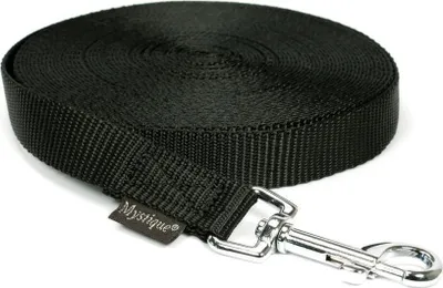 Produktbild von Mystique® Nylon Schleppleine 20mm schwarz 15m mit HS