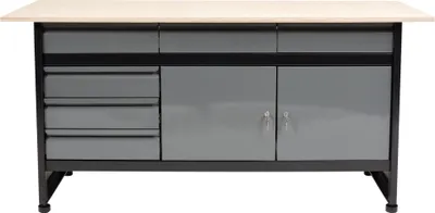 Image de Etabli, table de travail 1700x600x840mm